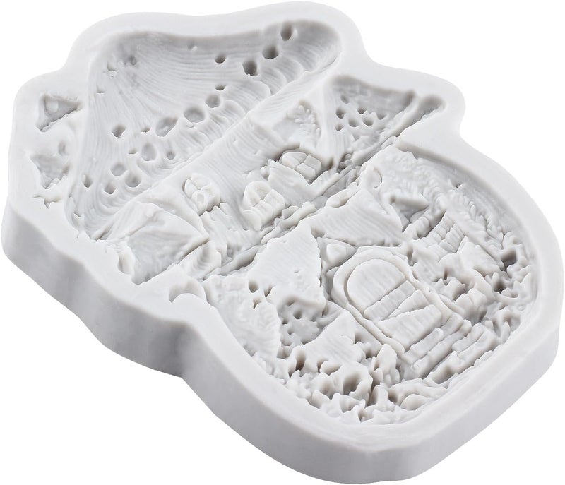 TAOXIBEI Mushroom House Polymer Clay Mold Tree House Silicone Molds for DIY Crafts Epoxy Resin Casting Air Dry Polymer Clay Plaster Jewelry Making - Image 4